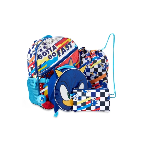 SEGA Other - Sonic The Hedgehog (Bonus 5 Piece set) Backpack